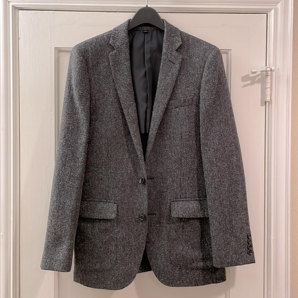 J. Crew Men’s Tweed Herringbone Blazer